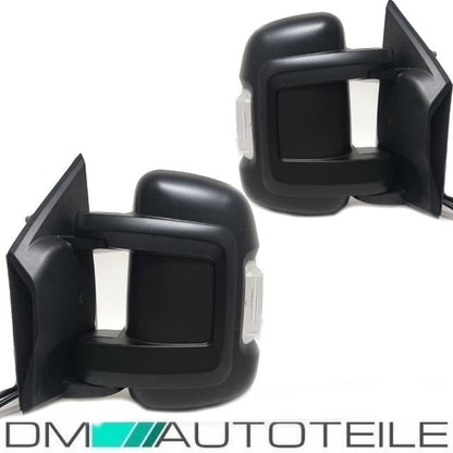 Außenspiegel SET kurz Arm elektrisch passt für Fiat Ducato Jumper Boxer 06-14