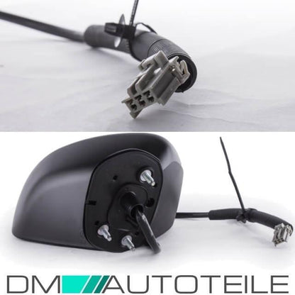 Honda Jazz Außenspiegel Rechts Bj 01-04 Grundiert elektr.Verstellbar Convex OE Nr. 76200-SAAG12