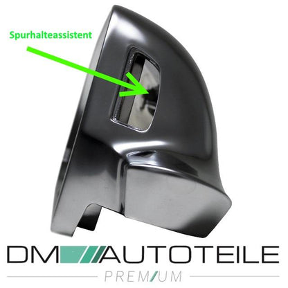 Außenspiegel Gehäuse Matt Alu passt für Audi A3 8P A4 B8 A6 C6 Q3 A5 auch S RS