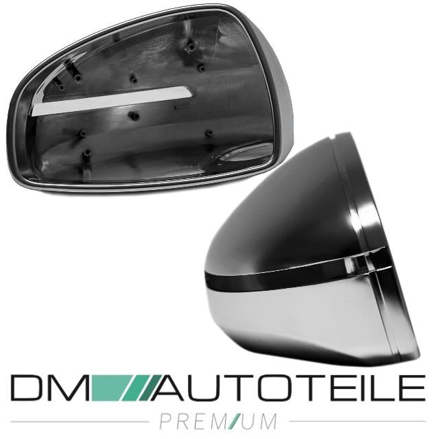 Außenspiegel Gehäuse Alu Matt passt für Audi TT 8J R8 Coupe Cabrio S RS 06-16