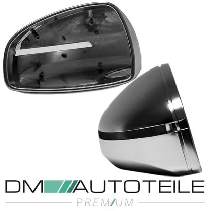 Außenspiegel Gehäuse Alu Matt passt für Audi TT 8J R8 Coupe Cabrio S RS 06-16