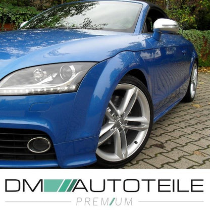 Außenspiegel Gehäuse Alu Matt passt für Audi TT 8J R8 Coupe Cabrio S RS 06-16