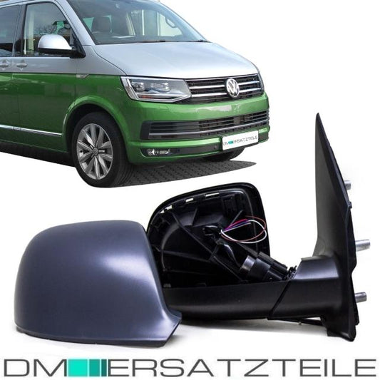 Außenspiegel Rechts lackierbar 5-Pin elektrisch + beheizbar für VW T6 ab 2015