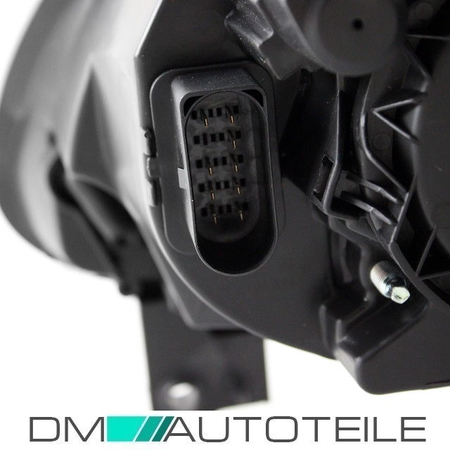 Scheinwerfer RECHTS & LINKS Schwarz + H7 passt für VW Caddy 04-10 Touran 03-06