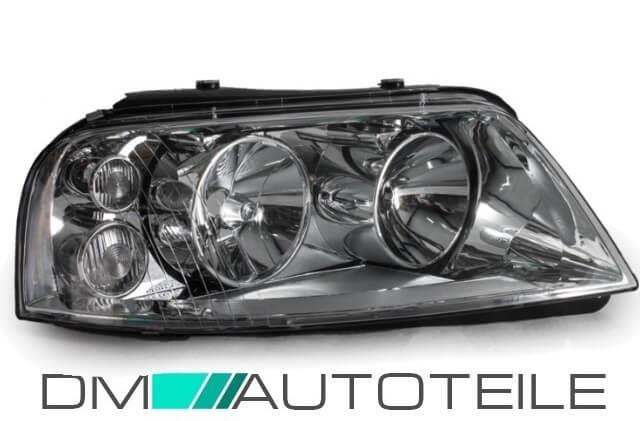 Scheinwerfer rechts Chrom Bj 00-10 H7/H1 + Birne passt für VW Sharan Seat Alhambra