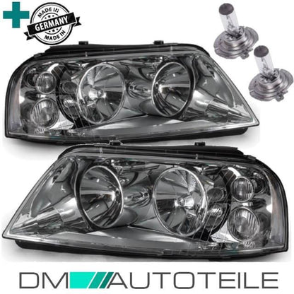 Scheinwerfer Set Links Rechts + Birnen passt für VW Sharan 7M Seat Alhambra 7V