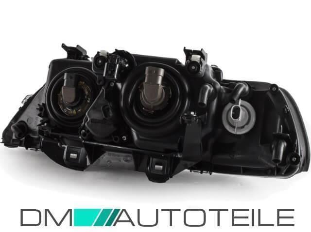 SET HELLA Angel Eyes Scheinwerfer Schwarz RECHTS LINKS Halogen für BMW 5er E39