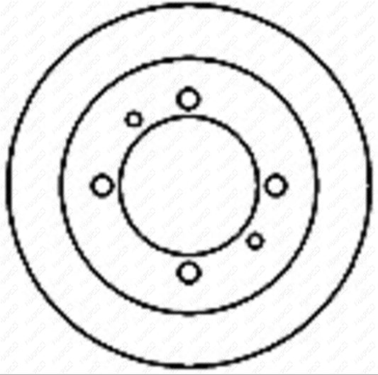MAPCO Bremsscheibe Hinterachse  25521