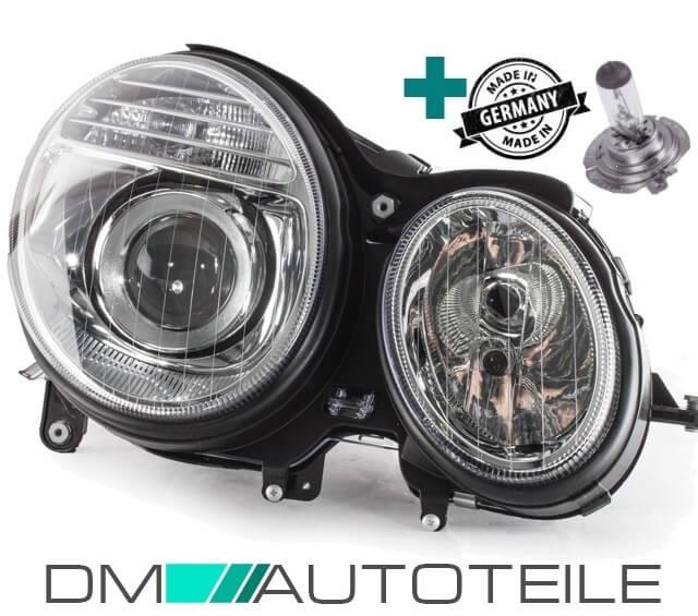Set Mercedes E-Klasse W211 Scheinwerfer Rechts Bj 06-09 + Stellmotor H7/H7+ 1x H7 Birne