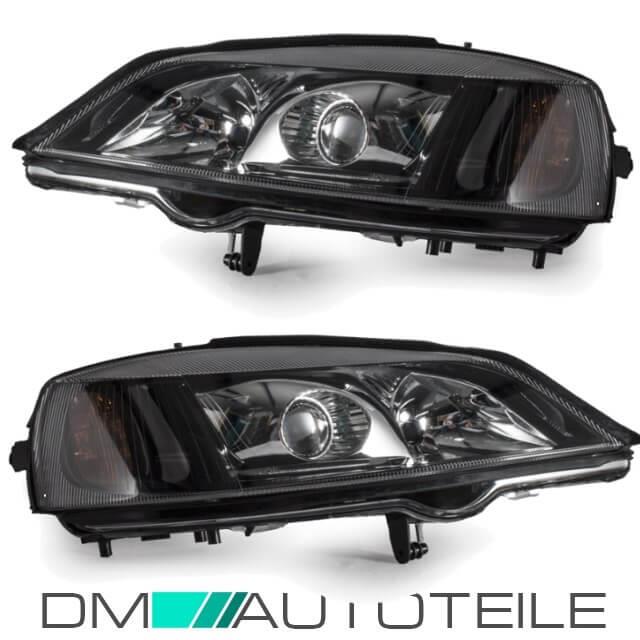 Set Opel Astra G Xenon Scheinwerfer Rechts & Links Schwarz D2S/H7 Bj 97-04