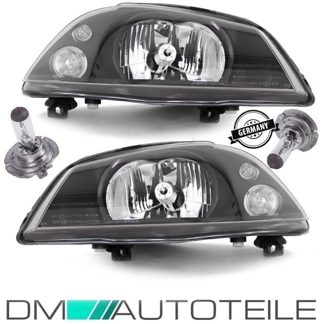 Set Seat Ibiza 6L Cordoba Scheinwerfer RE+LI Schwarz Bj 02-08 für LWR H4 +2x H4 Birne