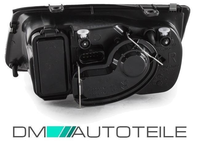 Scheinwerfer SET Klarglas Chrom H4/H3 mit Nebel + H4 Birnen passt für VW Bora 1J