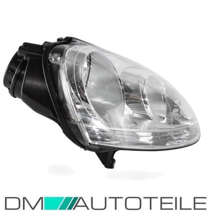 Halogen Scheinwerfer SET Klarglas RECHTS & LINKS + Birnen passt für VW Golf 5