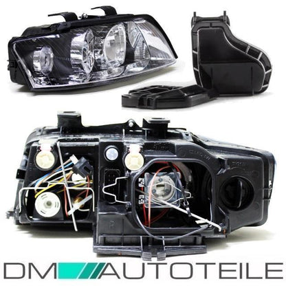 Set Audi A4 8E Xenon Scheinwerfer Klarglas D1S/H7 01-04 links&Rechts Limo/Avant