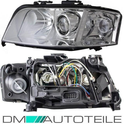 Set Audi A6 4B C5 Facelift Scheinwerfer rechts + links 01-05 H7/H7 Klarglas Limousine Avant