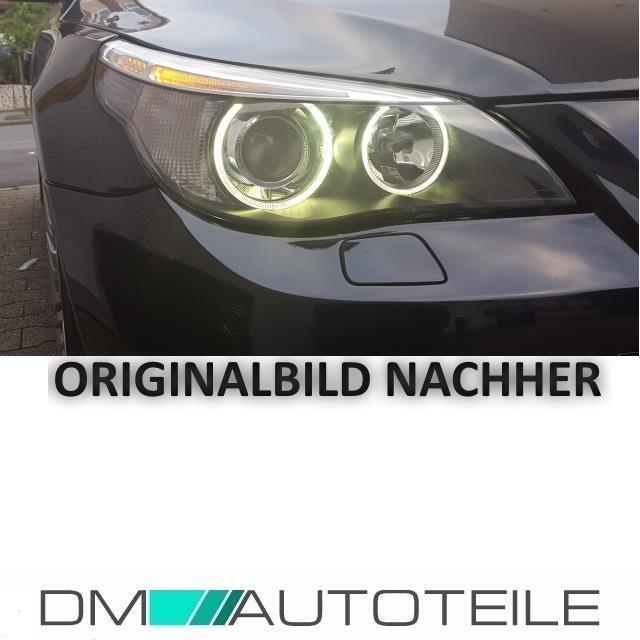 Set Scheinwerferglas Halogen Streuscheibe Rechts + Links +LED Standlicht +Garantie passt für BMW 5er E60 E61 03-07