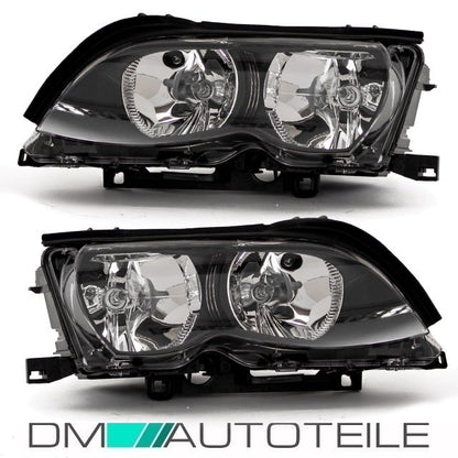 2x H7/H7 Scheinwerfer +Blinker Weiß 01-05 Facelift Original Optik passt für E46