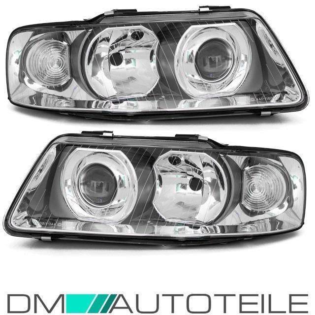 Set Audi A3 8L 8L1 Klarglas Scheinwerfer RE+LI 00-03 H7/H1 + 4x Birnen H7/H1 Philips