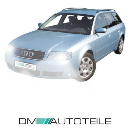 Set Audi A6 4B C5 Facelift Scheinwerfer rechts links 01-05 H7/H7 Klarglas + H7 Birnen