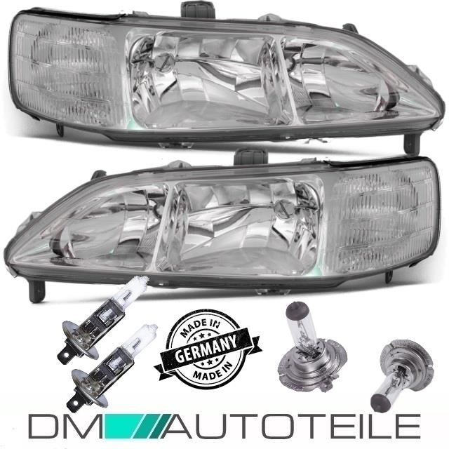 Set Honda Accord VI Klarglas Scheinwerfer rechts &links Bj 98-02 H7/H1 + Marken Birnen Set