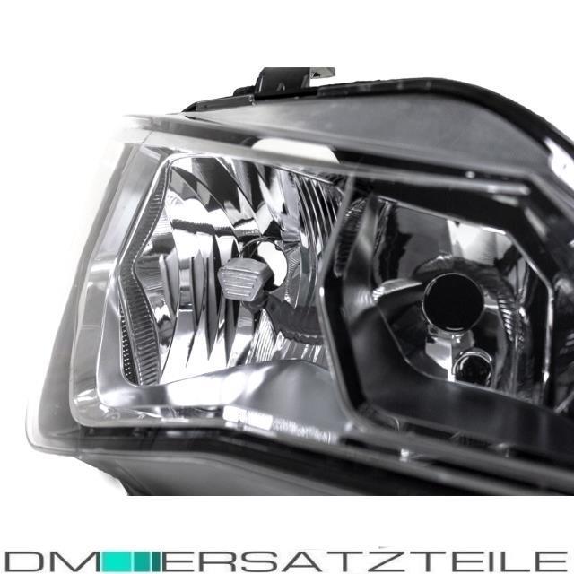 SET Seat Ibiza 6J Scheinwerfer Links+Rechts Klarglas Chrom Schwarz 12-15 + OSRAM Birnen Komplett SET