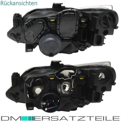 SET Seat Ibiza 6J Scheinwerfer Links+Rechts Klarglas Chrom Schwarz 12-15 + OSRAM Birnen Komplett SET