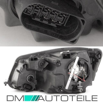 Scheinwerfer SET Schwarz H4 passt für VW Touran GP2 Facelift 1T3 Caddy 10-13