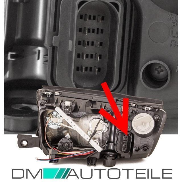 Set passt für Skoda Fabia Scheinwerfer Links Rechts H7/H3 99-07 Chrom mit H7 Birnen