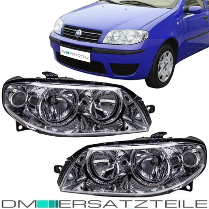 SET Fiat Punto 188 Scheinwerfer Links & Rechts bj.03-04 Fassung H7/H1