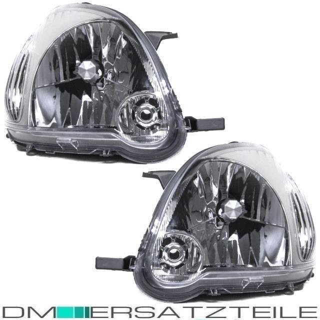 Set Toyota Yaris P1F Scheinwerfer links+rechts 03-05 H4 Valeo System + Birnen SET