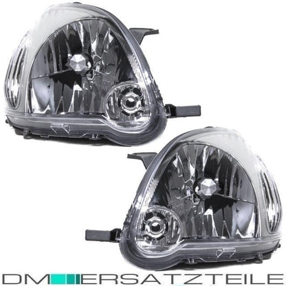Set Toyota Yaris P1F Scheinwerfer links+rechts 03-05 H4 Valeo System + Birnen SET
