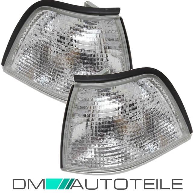 Set Scheinwerfer H1/H1 Echtglas Design + Blinker + 4x H1 passt für BMW E36 90-94