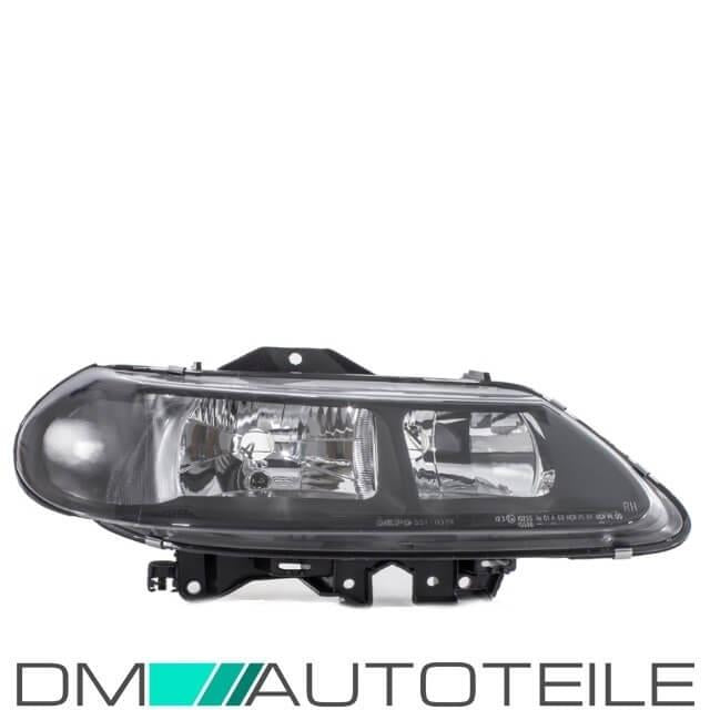 Renault Laguna Scheinwerfer rechts H7/H7 Klarglas Schwarz Bj 98-01