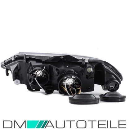 Set Renault Laguna Scheinwerfer rechts & links H7/H7 Klarglas Schwarz Bj 98-01 + Satz H7 Birnen