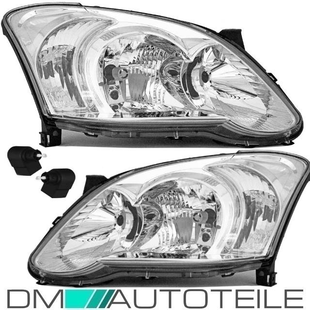 Set Toyota Corolla E12 Facelift Scheinwerfer Rechts & Links 04-07 H7/H7 + Motor für Valeo