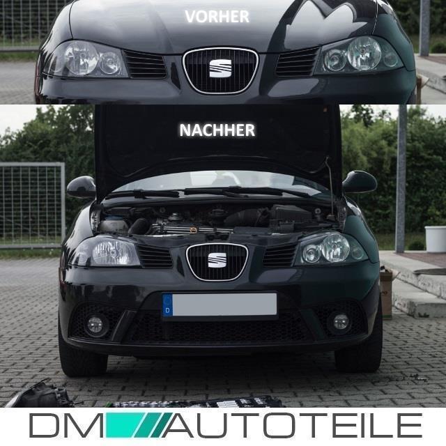 Scheinwerfer SET + Birnen H7/H3 Leuchtmittel passt für Seat Ibiza 6L1 6L2 ab 2002-2008