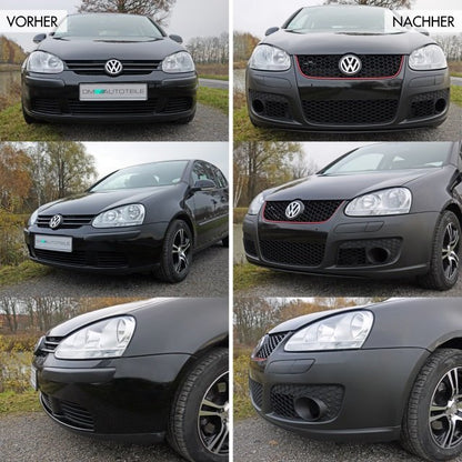 Stoßstange vorne inkl. Schrauben + Nebel SET ABS+ABE passt für VW Golf 5