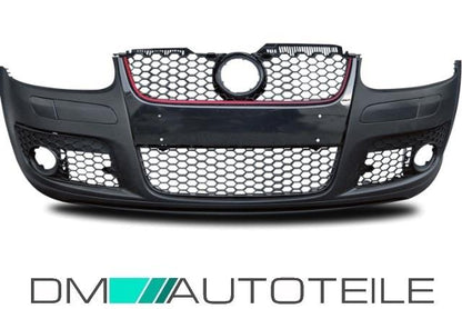 Frontgrill Kühlergrill Wabengrill passt für VW Golf 5 mit GTI Emblem Rote Leiste