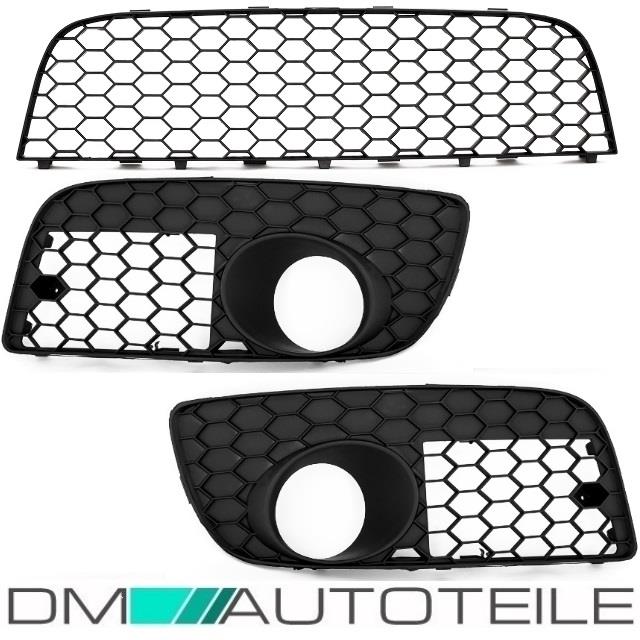 Nebelscheinwerfer Blenden Gitter SET passt für VW Golf 5 GTI Stoßstange