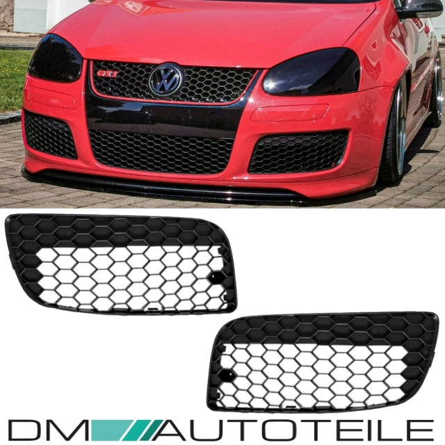 Stoßstangengitter Gitter SET Wabengrill Clean Waben GESCHLOSSEN für Golf 5 GTI