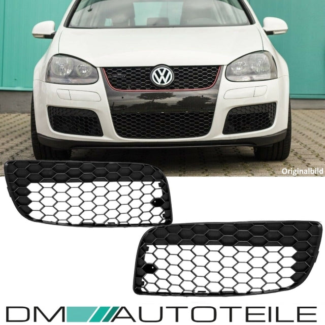 Stoßstangengitter Gitter SET Wabengrill Clean Waben GESCHLOSSEN für Golf 5 GTI