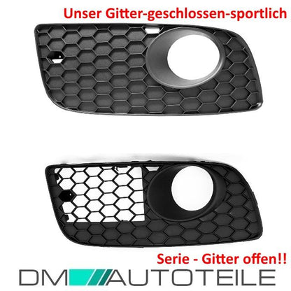 Front Stoßstange Vorne + Wabengrill Schwarz + Gitter geschlossen für VW Golf 5