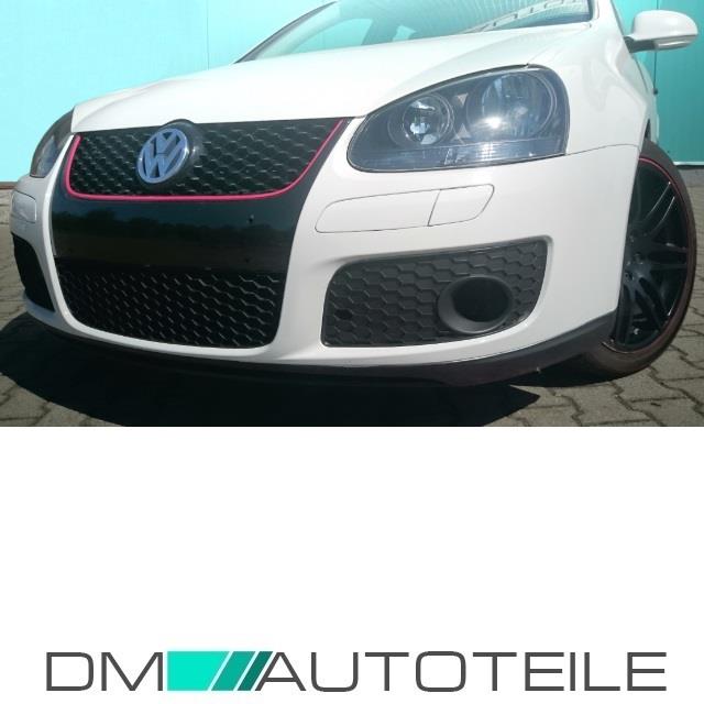 Front Stoßstange Vorne + Wabengrill Schwarz + Gitter geschlossen für VW Golf 5