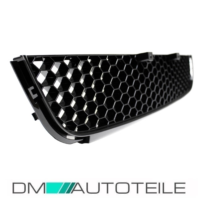 Gitter SET Stoßstange Wabendesign Glanz Schwarz nur Serie passt für VW Golf 6