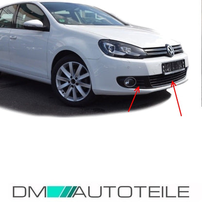 Gitter SET Stoßstange Wabendesign Glanz Schwarz nur Serie passt für VW Golf 6