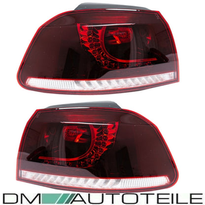 LED Rückleuchten 08-12 dynamische Blinker Laufblinker Rot Weiß passt für Golf 6