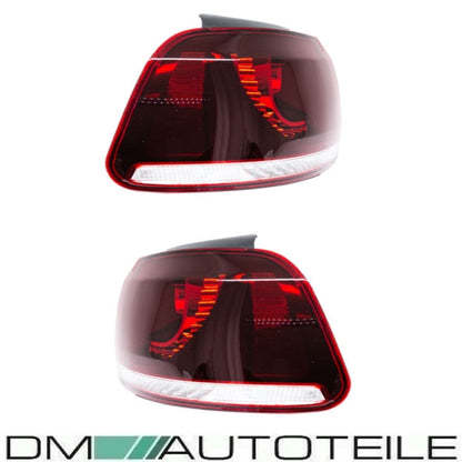LED Rückleuchten 08-12 dynamische Blinker Laufblinker Rot Weiß passt für Golf 6