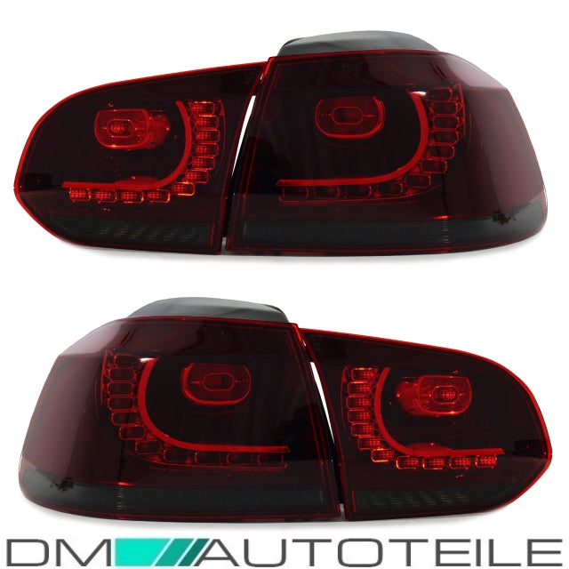 LED Rückleuchten 08-12 dynamische Blinker Laufblinker Kirschrot passt für Golf 6