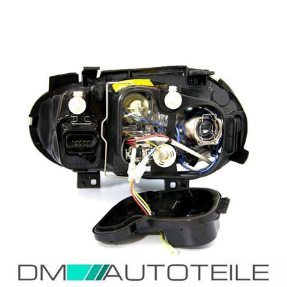 Scheinwerfer Angel Eyes Schwarz DEPO passt für VW Golf 4 ab 1997-2006