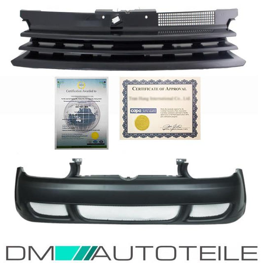 Stoßstange vorne + Kühlergrill ohne Emblem passt für VW Golf 4 ab 1997-2006